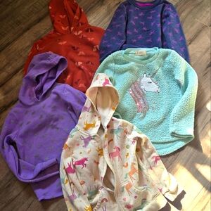 Kids Unicorn Hoodie - Cream